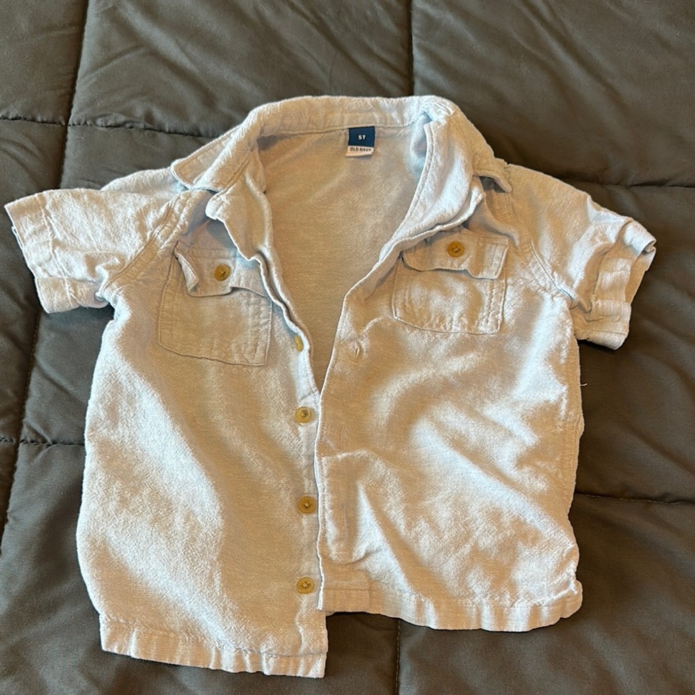Boy’s light blue Short‎ Sleeve button up Shirt